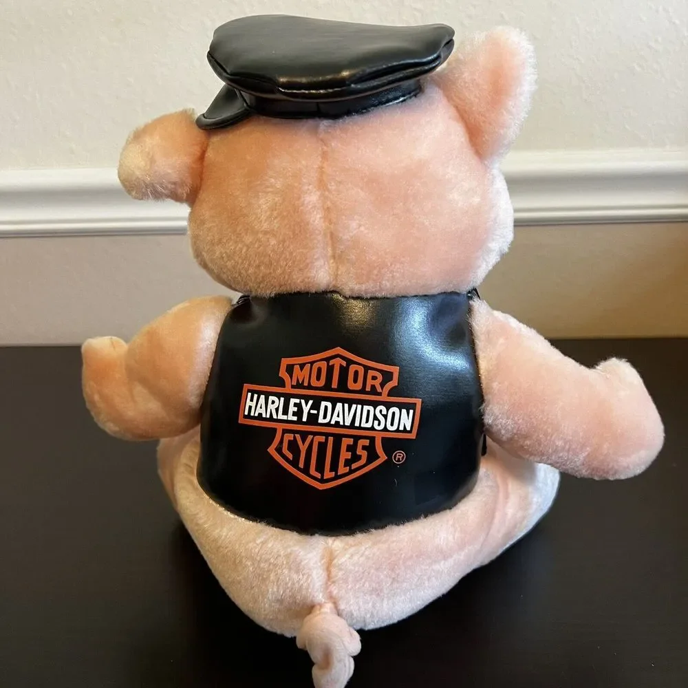 1993 Harley Davidson Plush Stuffed Hog Pig Animal Biker‎ 9